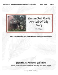 Heaven And Earth Are Full Of Thy Glory (StA C00122) SATB choral sheet music cover Thumbnail